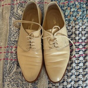 Stephane Kelian Cream Leather Oxfords